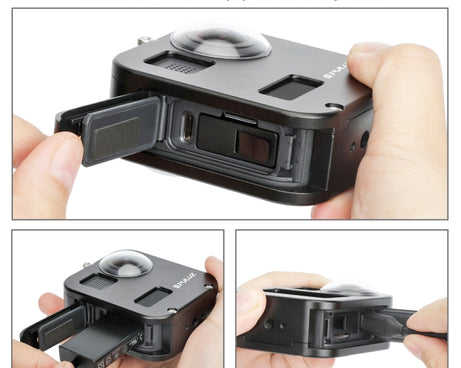 PULUZ Housing Shell CNC Aluminum Alloy Protective Cage for GoPro Max, Aluminum Alloy Cage