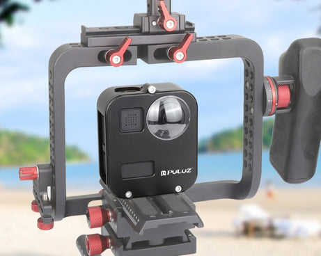 PULUZ Housing Shell CNC Aluminum Alloy Protective Cage for GoPro Max, Aluminum Alloy Cage