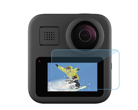2 PCS PULUZ for GoPro Max LCD Display Screen Protector 9H 2.5D Tempered Glass Film, For GoPro Max