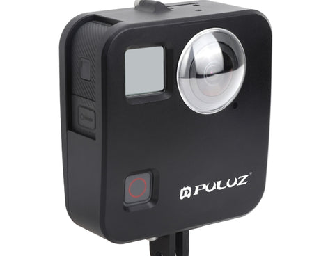 PULUZ for GoPro Fusion Housing Shell CNC Aluminum Alloy Protective Cage with Basic Mount & Lens Caps, For GoPro Fusion