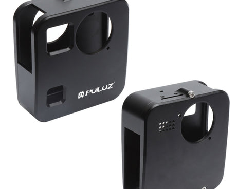 PULUZ for GoPro Fusion Housing Shell CNC Aluminum Alloy Protective Cage with Basic Mount & Lens Caps, For GoPro Fusion