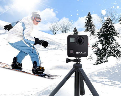 PULUZ for GoPro Fusion Housing Shell CNC Aluminum Alloy Protective Cage with Basic Mount & Lens Caps, For GoPro Fusion