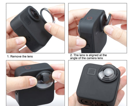 2 PCS PULUZ Acrylic Protective Lens Cover for GoPro Max, Lens Cover
