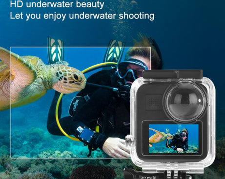 PULUZ 45m Underwater Waterproof Housing Diving Case for GoPro MAX, with Buckle Basic Mount & Screw, Waterproof Case