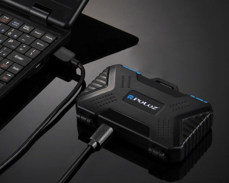 PULUZ Card Reader + 22 in 1 Memory Card Case for 1Standard SIM + 2Micro-SIM + 2Nano-SIM + 3CF + 7SD + 6TF + 1CARD PIN, 22 in 1 + Card Reader(US), 22 in 1 + Card Reader(AE), 22 in 1 + Card Reader