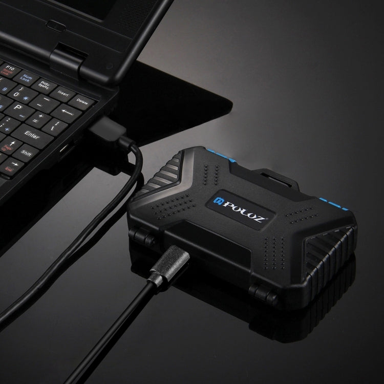 PULUZ Card Reader + 22 in 1 Memory Card Case for 1Standard SIM + 2Micro-SIM + 2Nano-SIM + 3CF + 7SD + 6TF + 1CARD PIN, 22 in 1 + Card Reader(US), 22 in 1 + Card Reader(AE), 22 in 1 + Card Reader