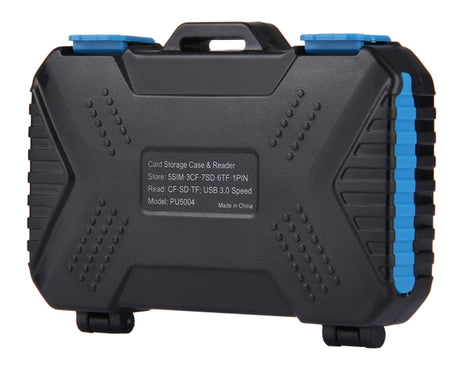 PULUZ Card Reader + 22 in 1 Memory Card Case for 1Standard SIM + 2Micro-SIM + 2Nano-SIM + 3CF + 7SD + 6TF + 1CARD PIN, 22 in 1 + Card Reader(US), 22 in 1 + Card Reader(AE), 22 in 1 + Card Reader