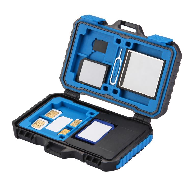 PULUZ Card Reader + 22 in 1 Memory Card Case for 1Standard SIM + 2Micro-SIM + 2Nano-SIM + 3CF + 7SD + 6TF + 1CARD PIN, 22 in 1 + Card Reader(US), 22 in 1 + Card Reader(AE), 22 in 1 + Card Reader