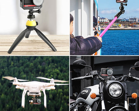 PULUZ Aluminum alloy Frame Mount Protective Case Cage with Cold Shoe Base Slot & Tripod Base Adapter for Insta360 One R, For Insta 360 One R Frame Cage(B), For Insta 360 One R Frame Cage(R)