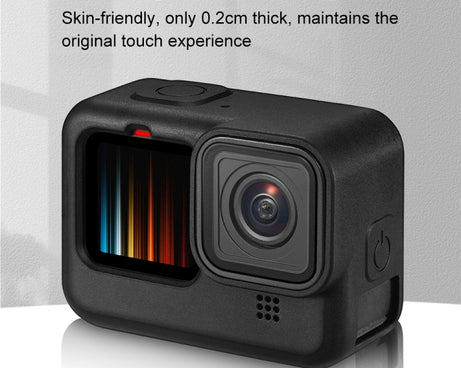 PULUZ for GoPro HERO12 Black /11 Black /10 Black /9 Black Silicone Protective Case Cover with Wrist Strap & Lens Cover, For GoPro HERO9 Black