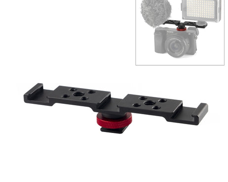 PULUZ Three-head Cold Shoe Bracket Mount, Three-head Mount