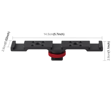 PULUZ Three-head Cold Shoe Bracket Mount, Three-head Mount