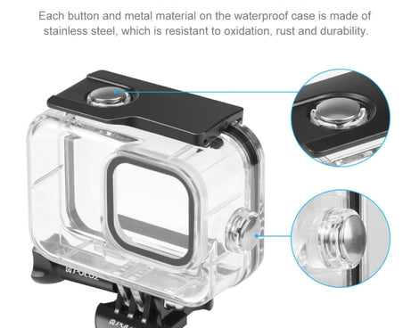 For GoPro HERO13 Black /12 Black /11 Black /10 Black /9 Black PULUZ 60m Waterproof Housing Protective Case with Buckle Basic Mount & Screw, For GoPro HERO9 Black