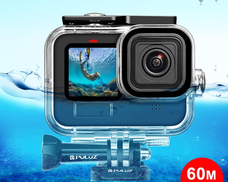 For GoPro HERO13 Black /12 Black /11 Black /10 Black /9 Black PULUZ 60m Waterproof Housing Protective Case with Buckle Basic Mount & Screw, For GoPro HERO9 Black