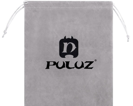 PULUZ Storage Bag with Stay Cord for GoPro, Insta360, DJI and Other Action Cameras Accessories, Flannel Bag, Size: 24.5cm x 20.5cm, Nylon Mesh Bag, Size: 21.5cm x 15.5cm