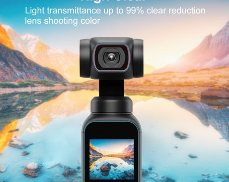 PULUZ 9H 2.5D HD Tempered Glass Lens Protector + Screen Film for DJI OSMO Pocket 2