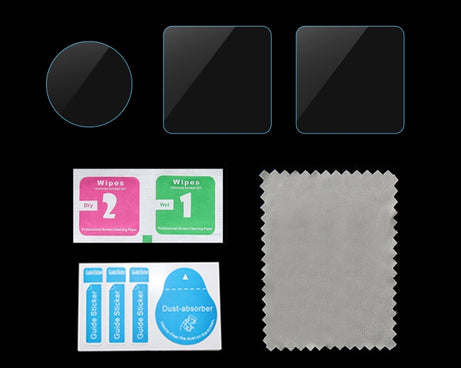 PULUZ 3 in 1 Lens + Front and Back LCD Display 9H 2.5D Tempered Glass Film for DJI Action 2