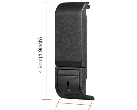 PULUZ POM Plastic Battery Side Interface Cover for GoPro HERO13 Black /12 Black /11 Black /10 Black /9 Black, POM Plastic Side Cover