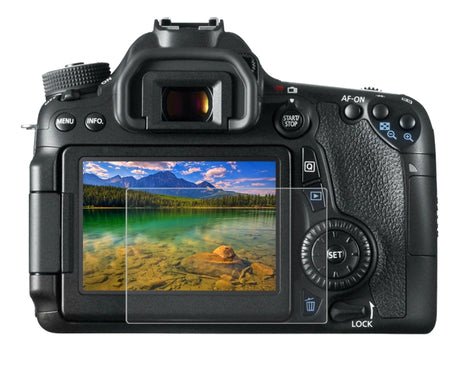 PULUZ 2.5D 9H Tempered Glass Film for Canon 650D, Compatible with 90D / 80D / 70D / 77D(9000D) / 800D(X9I) / 700D(X7I) / 750D(X8I) / 760D(8000D) / XC10 / XC15 / 7D2, Pentax Q1 / K-S1 /Q10 / Q7, Panasonic ZS35, Nikon V1, For Canon 650D