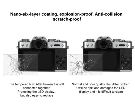 PULUZ 2.5D 9H Tempered Glass Film for Fujifilm X-T10, Compatible with Fujifilm X-A1 / X-A2 / X-M1 / X30 / X-T20 / X-T30 / X-T100 / X-E3, Panasonic GF8, Nikon S2, Casio ZS240 / ZS210 / ZS190 / EX-FR200 / EX-FR110H / EX-FR100L / EX-FRX10                 ...
