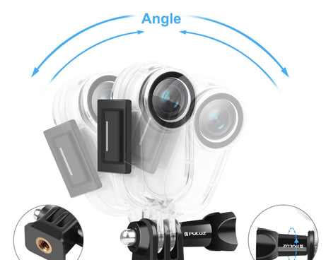 PULUZ 30m Underwater Waterproof Housing Protective Case for Insta360 GO 2, with Base Adapter & Screw