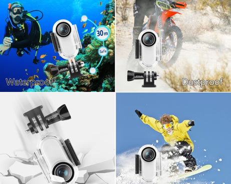 PULUZ 30m Underwater Waterproof Housing Protective Case for Insta360 GO 2, with Base Adapter & Screw