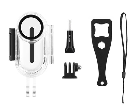 PULUZ 30m Underwater Waterproof Housing Protective Case for Insta360 GO 2, with Base Adapter & Screw