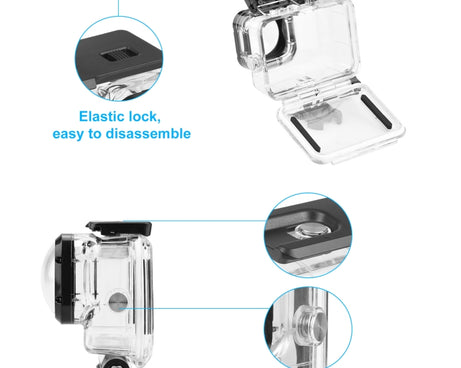 PULUZ 40m Waterproof Housing Protective Case with Buckle Basic Mount & Screw for GoPro HERO12 Black /11 Black /11 Black Mini /10 Black /9 Black Max Lens Mod, For GoPro Hero11 Black / HERO10 Black