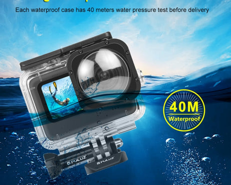 PULUZ 40m Waterproof Housing Protective Case with Buckle Basic Mount & Screw for GoPro HERO12 Black /11 Black /11 Black Mini /10 Black /9 Black Max Lens Mod, For GoPro Hero11 Black / HERO10 Black