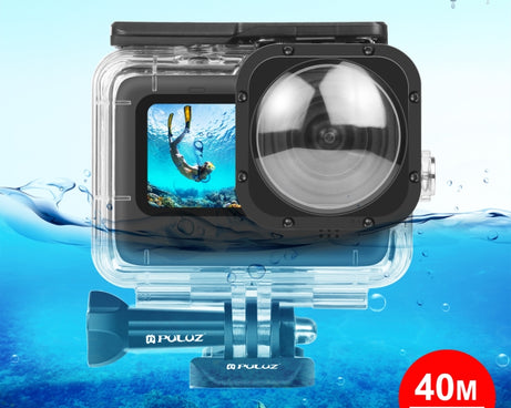 PULUZ 40m Waterproof Housing Protective Case with Buckle Basic Mount & Screw for GoPro HERO12 Black /11 Black /11 Black Mini /10 Black /9 Black Max Lens Mod, For GoPro Hero11 Black / HERO10 Black