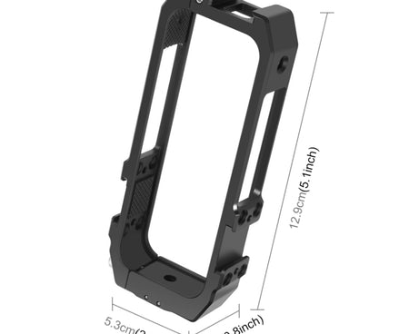 PULUZ Protective Cage Rig Housing Frame with Cold Shoe Mounts & Magnetic Folding Tripod Adapter for Insta360 ONE X2