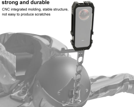 PULUZ Protective Cage Rig Housing Frame with Cold Shoe Mounts & Magnetic Folding Tripod Adapter for Insta360 ONE X2