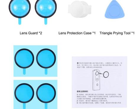 PULUZ Lens Guard PC Protective Cover Kits for Ricoh Theta SC2 / S / V