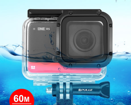 PULUZ 60m Underwater Depth Diving Case Waterproof Camera Housing for Insta360 One RS 4K Edition