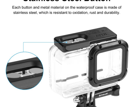 PULUZ 60m Underwater Depth Diving Case Waterproof Camera Housing for Insta360 One RS 4K Edition