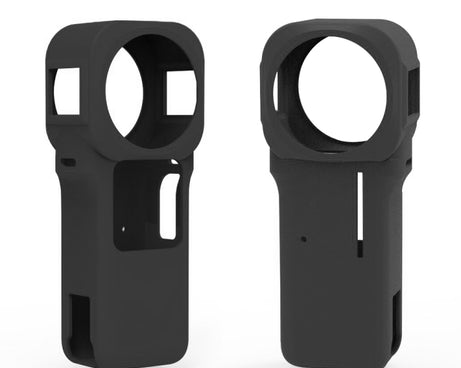 PULUZ Silicone Protective Case with Lens Cover for Insta360 One RS 1-Inch 360 Edition, Silicone Case(Black), Silicone Case(Red)