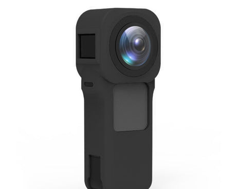 PULUZ Silicone Protective Case with Lens Cover for Insta360 One RS 1-Inch 360 Edition, Silicone Case(Black), Silicone Case(Red)