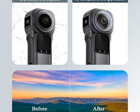 PULUZ Lens Guard PC Protective Cover for Insta360 ONE RS 1-Inch 360 Edition