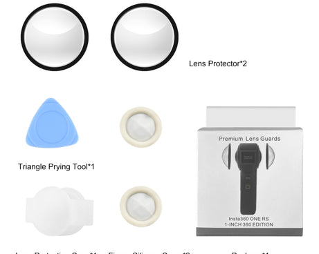 PULUZ Lens Guard PC Protective Cover for Insta360 ONE RS 1-Inch 360 Edition