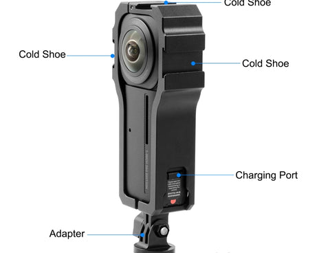 PULUZ Protective Cage Rig Housing Frame with Cold Shoe for Insta360 ONE RS 1-Inch 360 Edition, Protective Cage