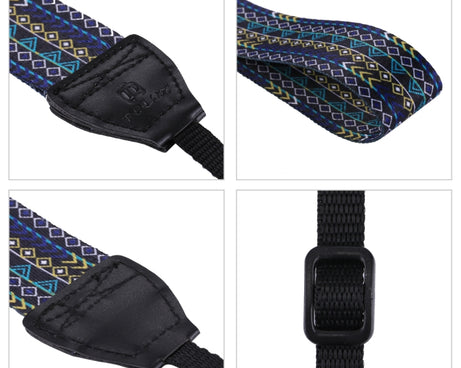 PULUZ Retro Ethnic Style Multi-color Series Shoulder Neck Strap Camera Strap for SLR / DSLR Cameras, Ethnic 7, Ethnic 8, Ethnic 9