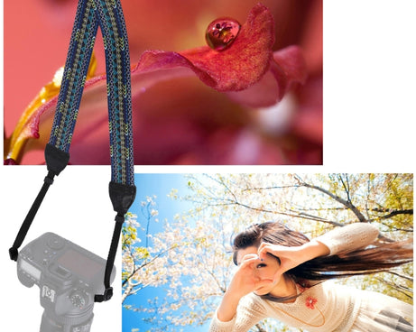 PULUZ Retro Ethnic Style Multi-color Series Shoulder Neck Strap Camera Strap for SLR / DSLR Cameras, Ethnic 7, Ethnic 8, Ethnic 9