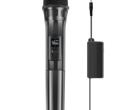 PULUZ UHF Wireless Dynamic Microphone with LED Display, UHF