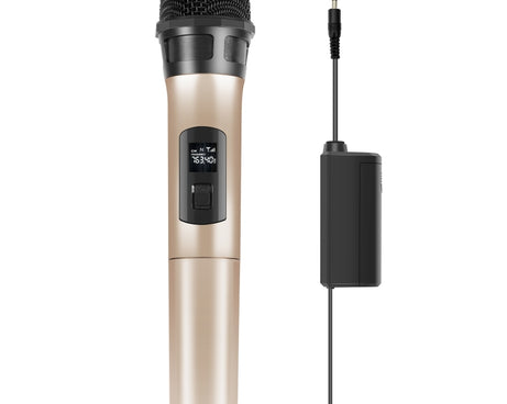 PULUZ UHF Wireless Dynamic Microphone with LED Display, UHF
