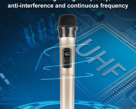 PULUZ UHF Wireless Dynamic Microphone with LED Display, UHF