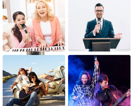 PULUZ UHF Wireless Dynamic Microphone with LED Display, UHF