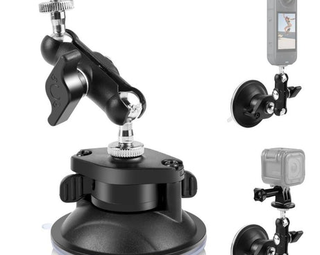 PULUZ Upgraded 1/4 inch Magic Arm Suction Cup Mount