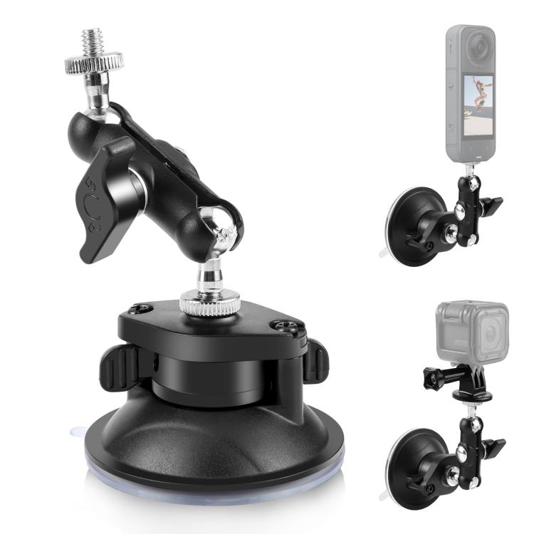 PULUZ Upgraded 1/4 inch Magic Arm Suction Cup Mount