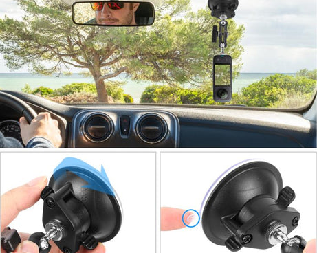 PULUZ Upgraded 1/4 inch Magic Arm Suction Cup Mount, Upgraded 1/4 inch Suction Cup Mount