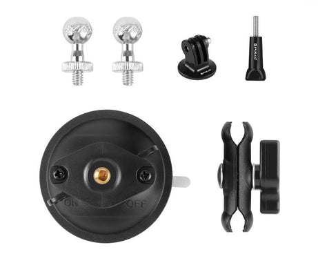 PULUZ Upgraded 1/4 inch Magic Arm Suction Cup Mount